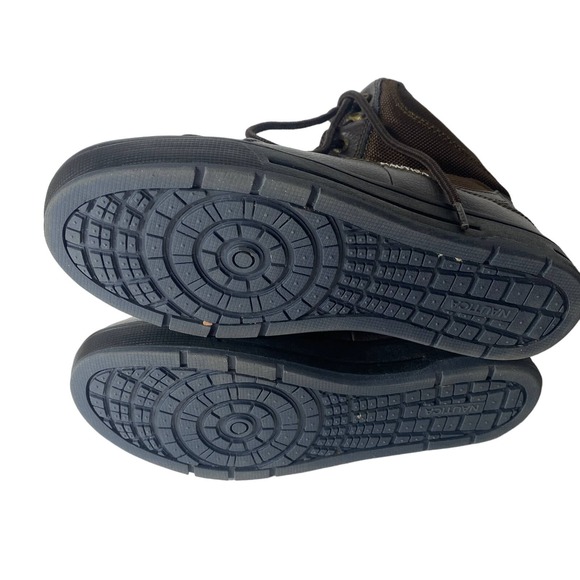 Nautica Boys Youth Brown & Black Winter Boots Size 4 - Picture 6 of 8